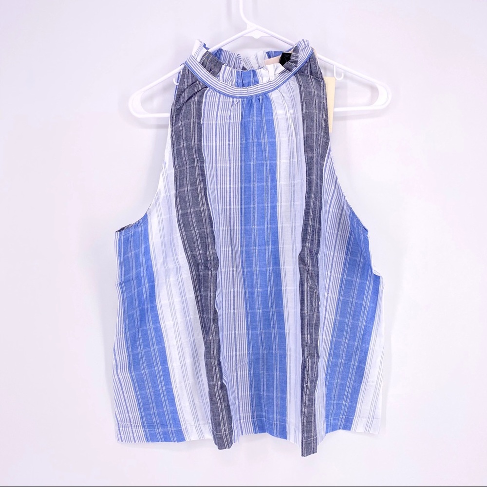Universal Thread Multicolor Striped Halter Top - Picture 2 of 4